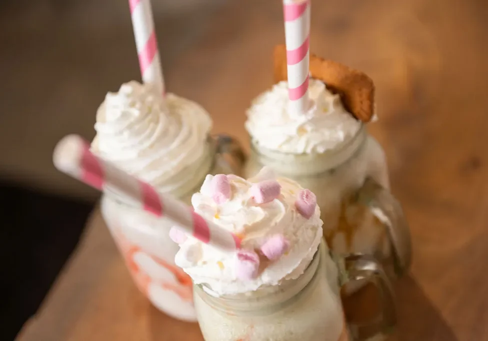 Hot chocolates, Milkshakes